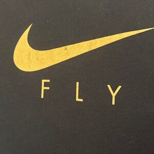 Nike Black and Gold Short Sleeve Tee